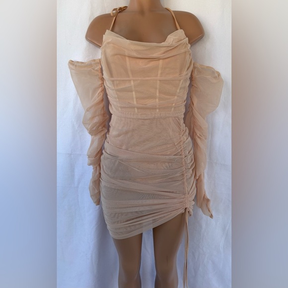 Oh Polly Blush Long Sleeve Dress - Picture 11 of 12